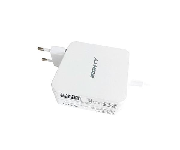 Cargador para portátil universal 65W Type-C Blanco / Eightt / EC65