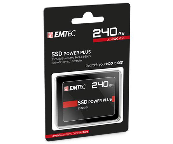 Disco duro 2.5 SSD Emtec 240Gb / X150 Power Plus / 3D Nand Phison / Sata3 ECSSD240GX150 - Imagen 3