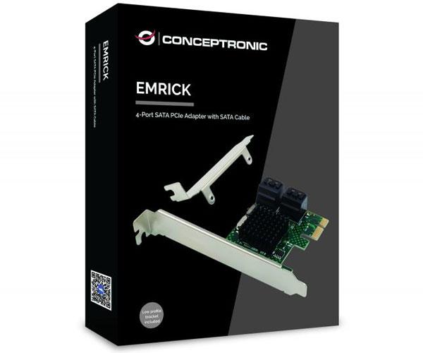 Tarjeta controladora Conceptronic Pci Express a Sata 3 / 4 Puertos / Emrick03g - Imagen 2