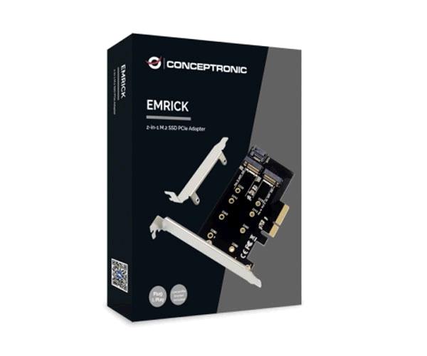 Tarjeta controladora Conceptronic Pci Express Gen 3.0 X4 / 2 Puertos M.2 SSD / EMRICK04B - Imagen 3