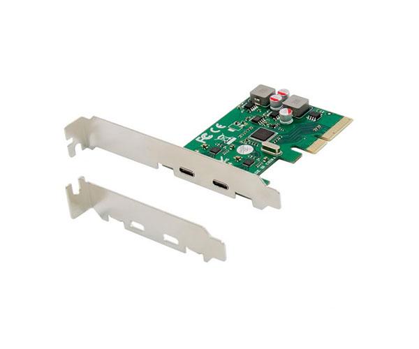 Tarjeta controladora Conceptronic Pci Express Type-C / 2 Puertos / Incluye soporte LP / Autoalimentada EMRICK08G