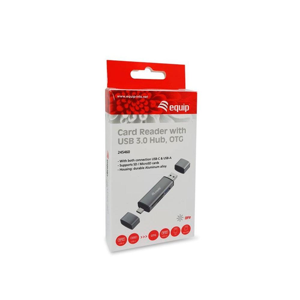 Lector de tarjetas externo Equip conexiones USB-C y USB-A / 245460 - Imagen 2