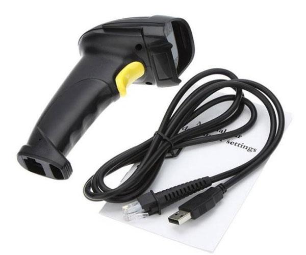 Lector codigo de barras laser Eightt + Soporte / 1D-2D-QR / Rs232 / Usb / Negro / ESC-2D - Imagen 3