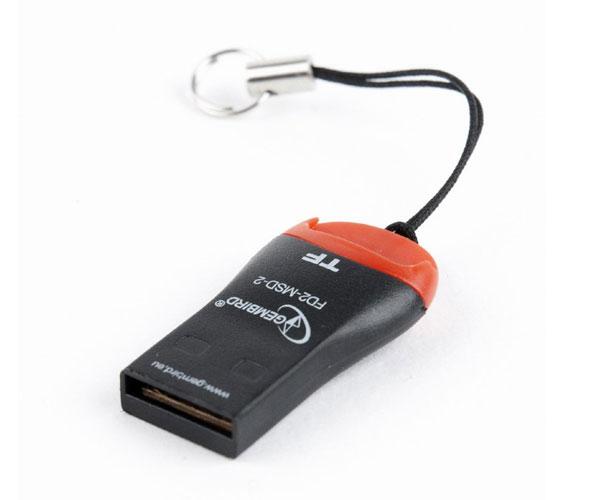 Lector de tarjetas Micro sd a USB Gembird / FD2-MSD-3