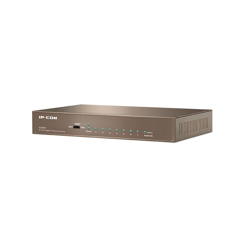 Switch 8p 10/100/1000 Gigabit No gestionable IP-COM / Carcasa metálica / G1008M - Imagen 2