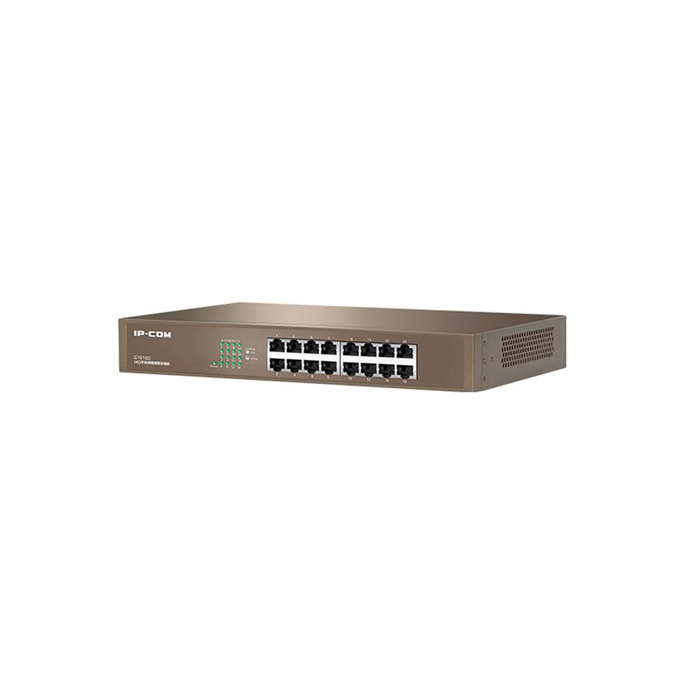 Switch 16p 10/100/1000 Gigabit No gestionable IP-COM / Carcasa metálica / G1016D - Imagen 2
