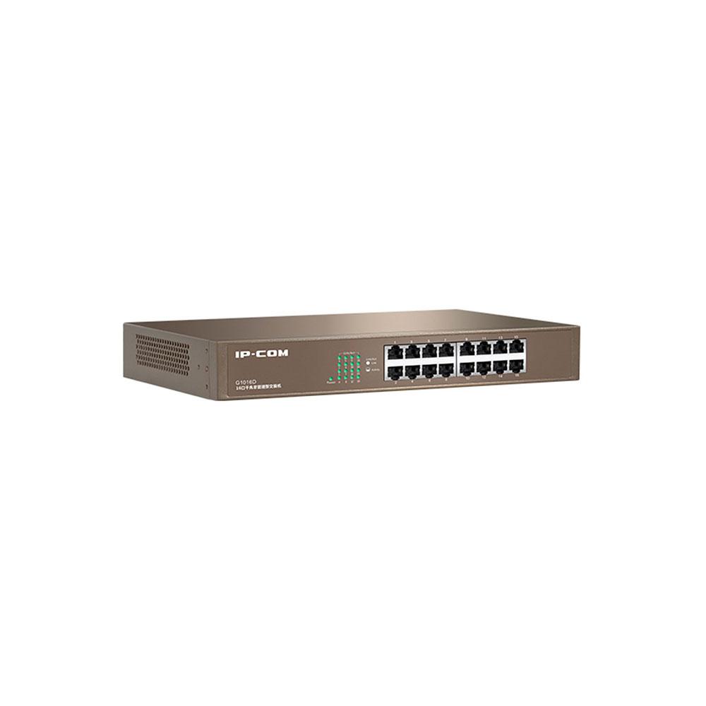 Switch 16p 10/100/1000 Gigabit No gestionable IP-COM / Carcasa metálica / G1016D