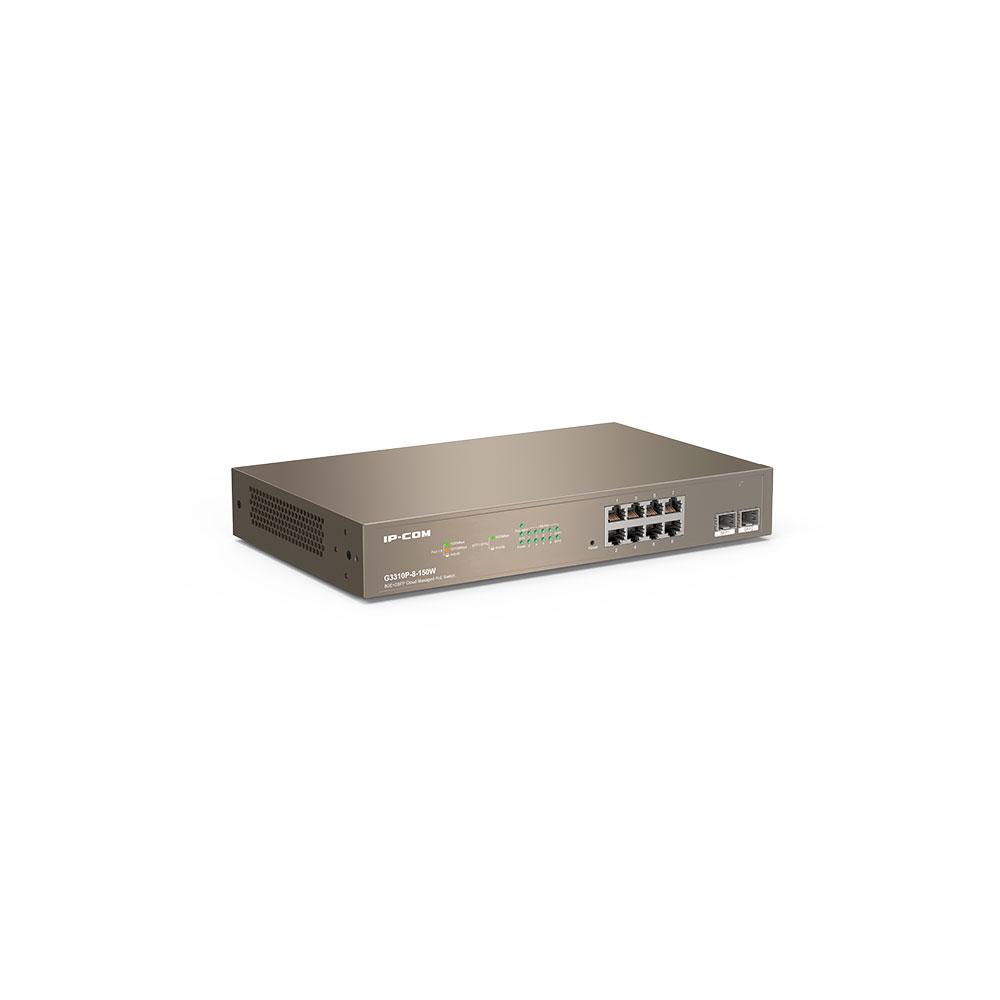 Switch 10p 10/100/1000 Gigabit IP-COM/ Carcasa Metálica / G3310P-8-150W - Imagen 3
