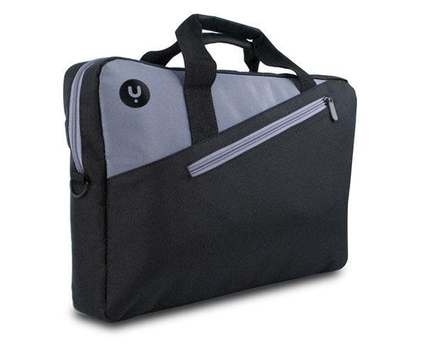 Maletin portatil Ngs Ginger Black hasta 14 / bolsillo exterior / 2 Compartimentos"