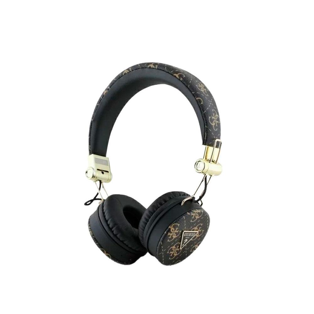 Auricular diadema inalámbrico Guess 4G Triangle / Cancelación de ruido / Bt 5.3 / 300 mAh / Negro / GUBH70E4PTMK