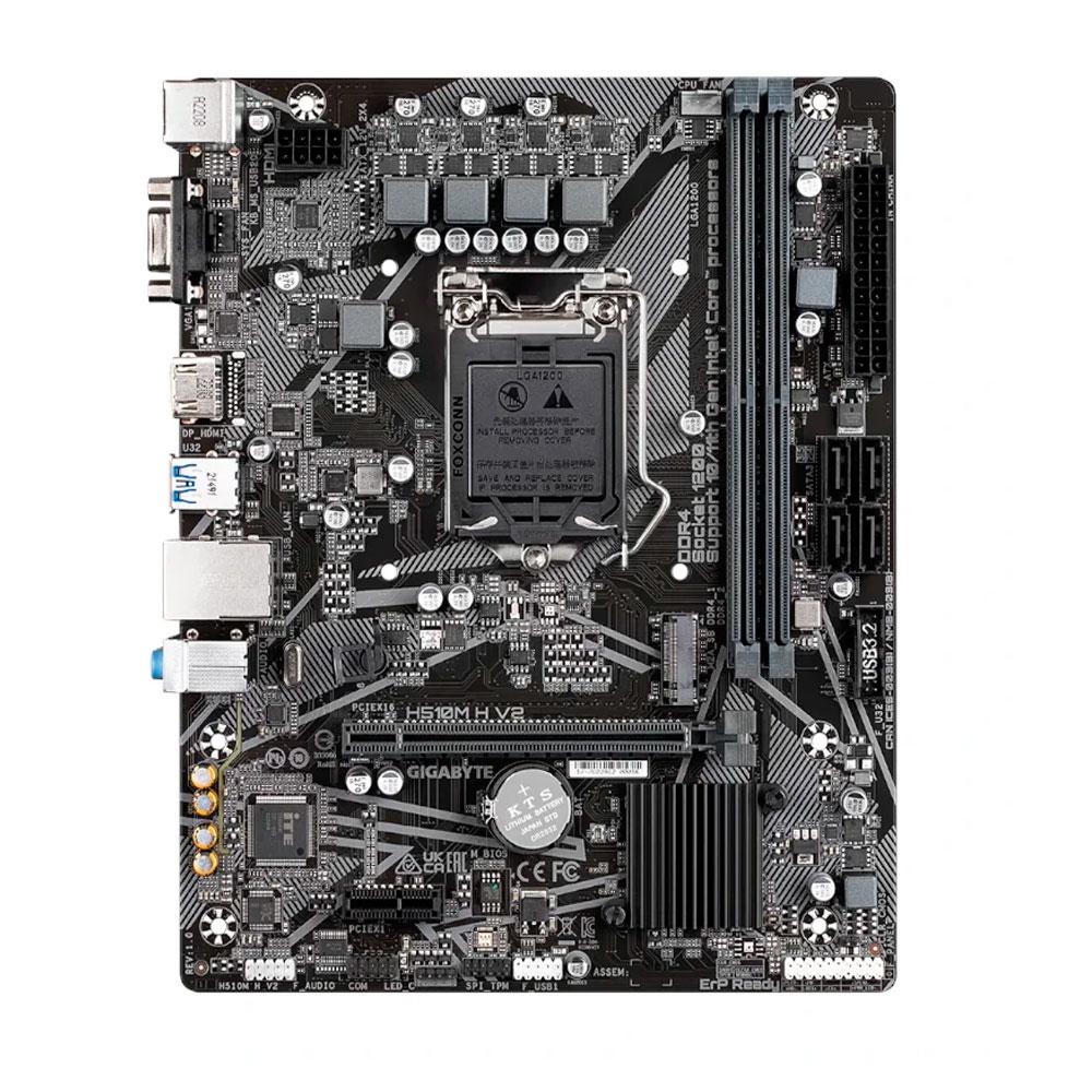 Placa base Gigabyte H510m-H V2 / Socket 1200 MATX / 10-11th Gen. / 1X M.2 / 2xDDR4 / Hdmi - Vga - Imagen 2