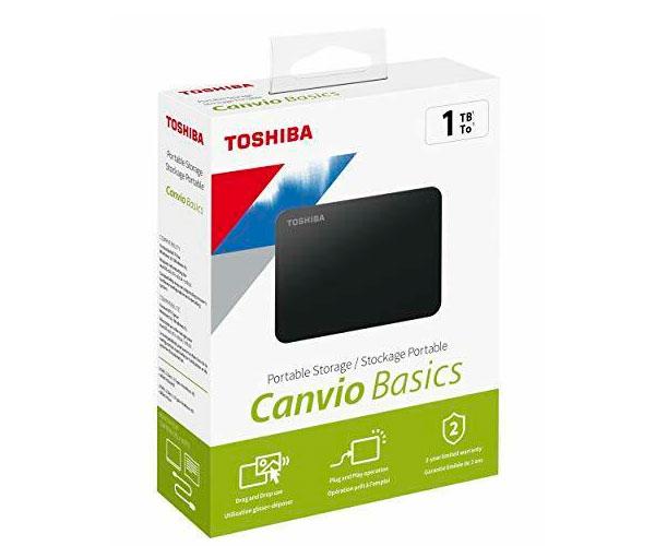 Disco duro externo HDD Toshiba Canvio Basics / 1Tb / 2.5 / USB 3.2 / Negro mate HDTB510EK3AA - Imagen 3