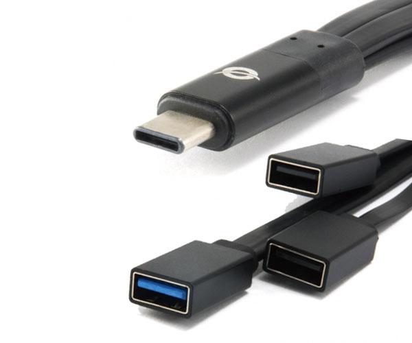 Hub Type-C a 1xUsb 3.1 / 2xUsb 2.0 / Negro / HUBBIES01B / Conceptronic - Imagen 2