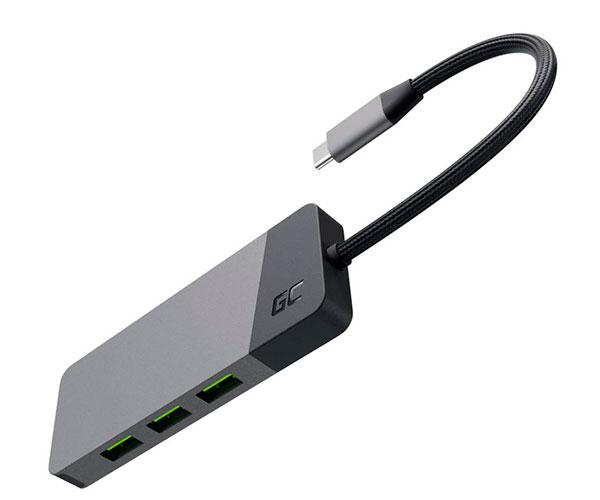 Hub adaptador Type-C a 3xUsb-A 3.1 / 1xUsb-C / 1xHDMI 4K / MicroSd / SD / HUBGC01 - Imagen 4