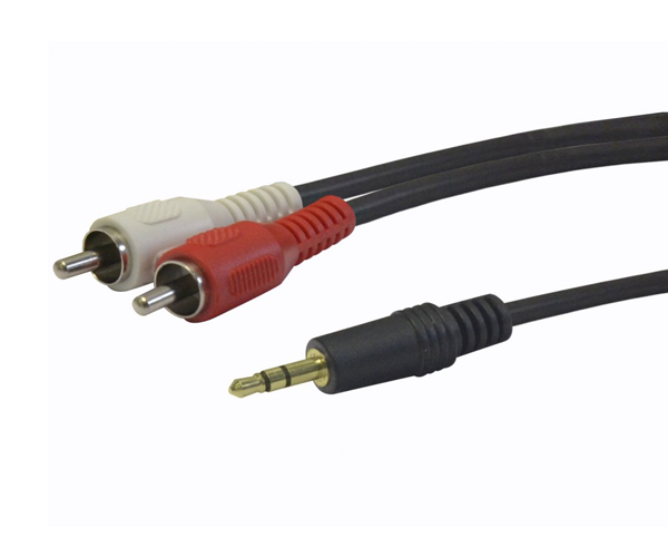 Cable Jack 3.5mm a 2 x rca M/M / 3m / Nanocable 10.24.0303
