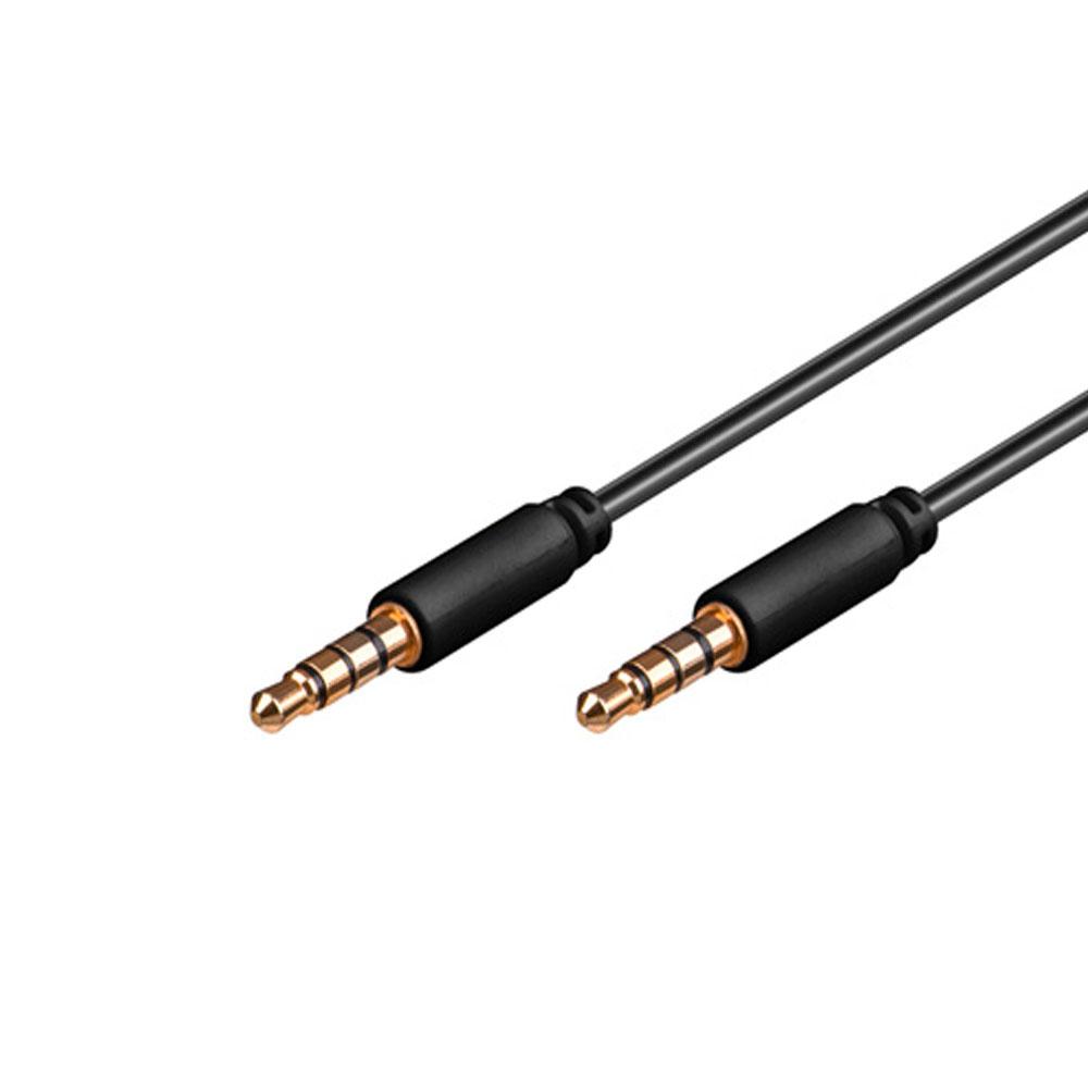 Cable audio estereo Jack 3.5 M/M 5m / 4 pines / Delock 83438