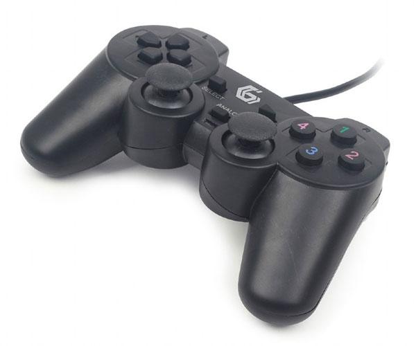 Mando PC Gaming Gembird / Dual Vibracion / Cable 1.8m / Negro / JPD-UDV-01
