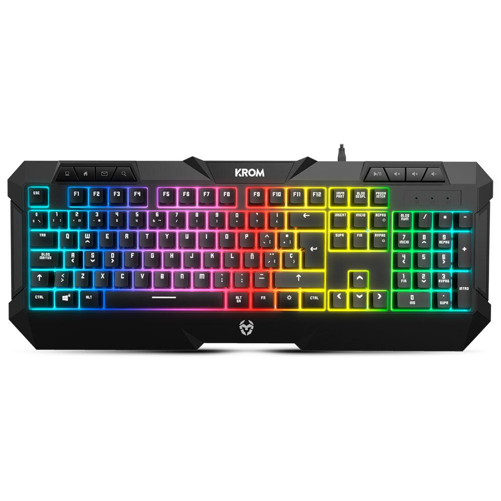 Combo Teclado + Raton + Alfombrilla Gaming Krom Kunai / RGB / 7200Dpi / Negro NXKROMKUNAI - Imagen 2