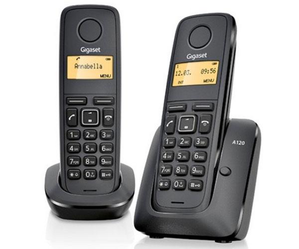 Telefono Inalámbrico Duo Dect Digital Gigaset A170 / Negro / L36852-h2802-d201