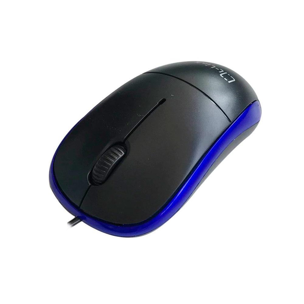 Raton óptico Usb L-Link Negro-Azul / 1.200 Dpi / Ambidiestro / LL-2080-A