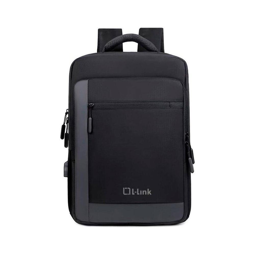 Mochila Para Portatil L-Link LL-9020A / Hasta 15.6 / Impermeable / Salida Usb / Negra"