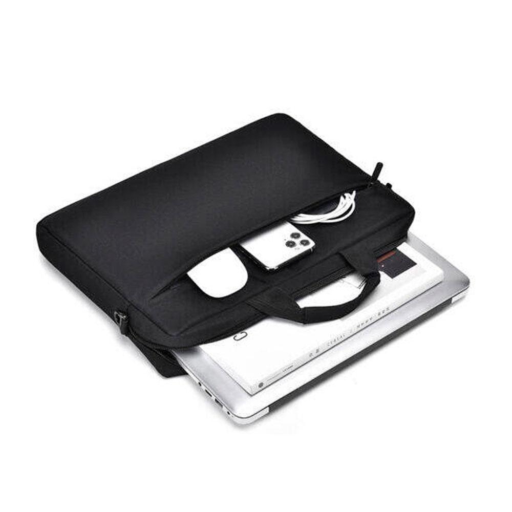 Maletin portatil L-Link Hasta 14 / Bolsillo frontal / Impermeable / Negro / LL-B036-14" - Imagen 2