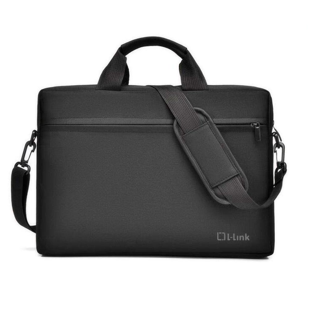 Maletin portatil L-Link Hasta 15.6 / Bolsillo frontal / Impermeable / Negro / LL-B036-15.6"