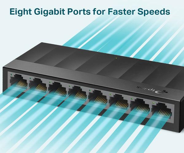 Switch 8p 10/100/1000 gigabit No gestionable TP-Link LS1008G - Imagen 3