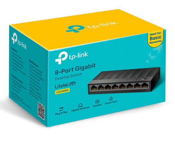 Switch 8p 10/100/1000 gigabit No gestionable TP-Link LS1008G - Imagen 4