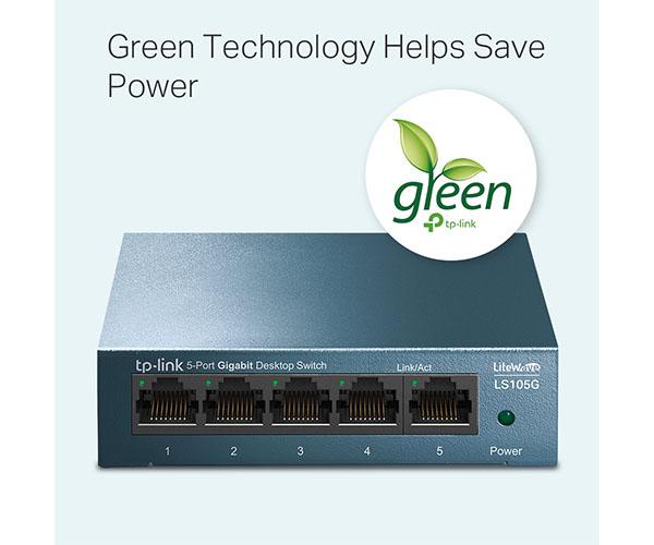 Switch 5p 10/100/1000 gigabit Carcasa Metal TP-Link / LS105G - Imagen 3