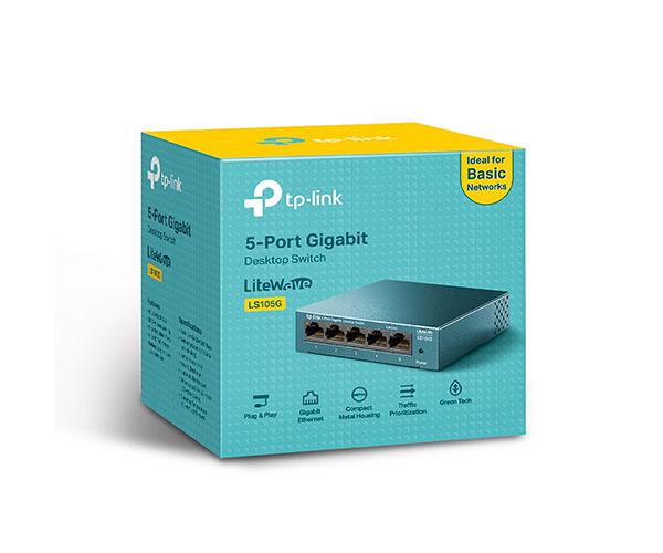 Switch 5p 10/100/1000 gigabit Carcasa Metal TP-Link / LS105G - Imagen 6
