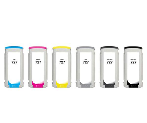 Tinta compatible Dayma para HP N727 XL Amarillo 130ml.