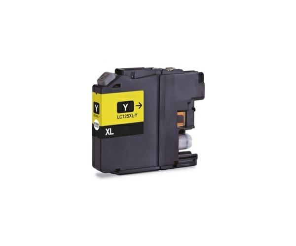 Tinta compatible Dayma para BROTHER LC125 Amarillo 1200 pag.
