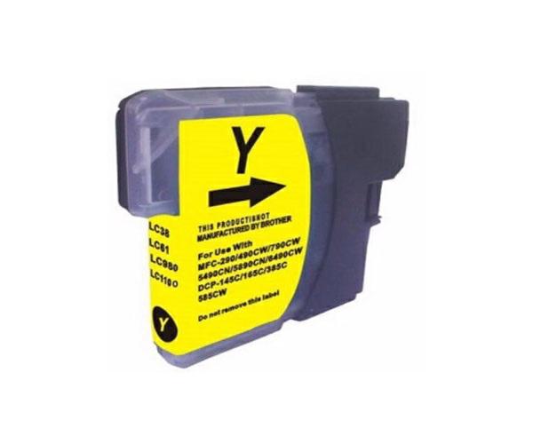 Tinta compatible Dayma para BROTHER LC980 / LC1100 Amarillo 260 pag.