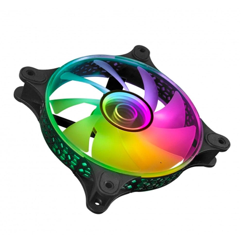 Ventilador interno Kit 3x Argb Mars Gaming MF-3D Kit Black 12x12cm argb efecto espejo infinito - Imagen 4