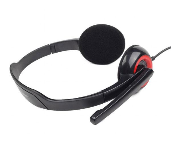 Auriculares con microfono Gembird Mhs-002 / 2x Jack 3.5mm / Negro-Rojo - Imagen 4