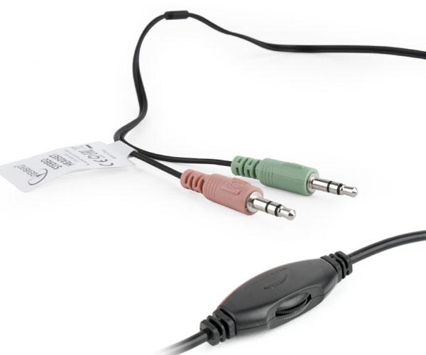 Auriculares con microfono Gembird Mhs-002 / 2x Jack 3.5mm / Negro-Rojo - Imagen 6