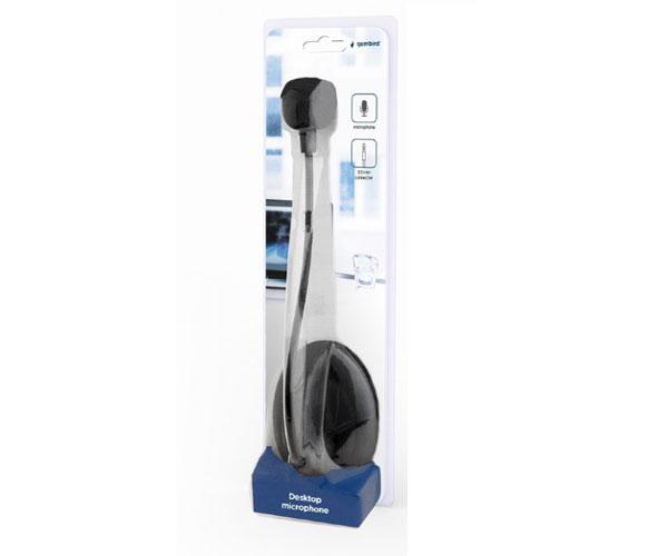Microfono de sobremesa Gembird / Jack 3.5mm / cable 2m / Negro MIC-205 - Imagen 3