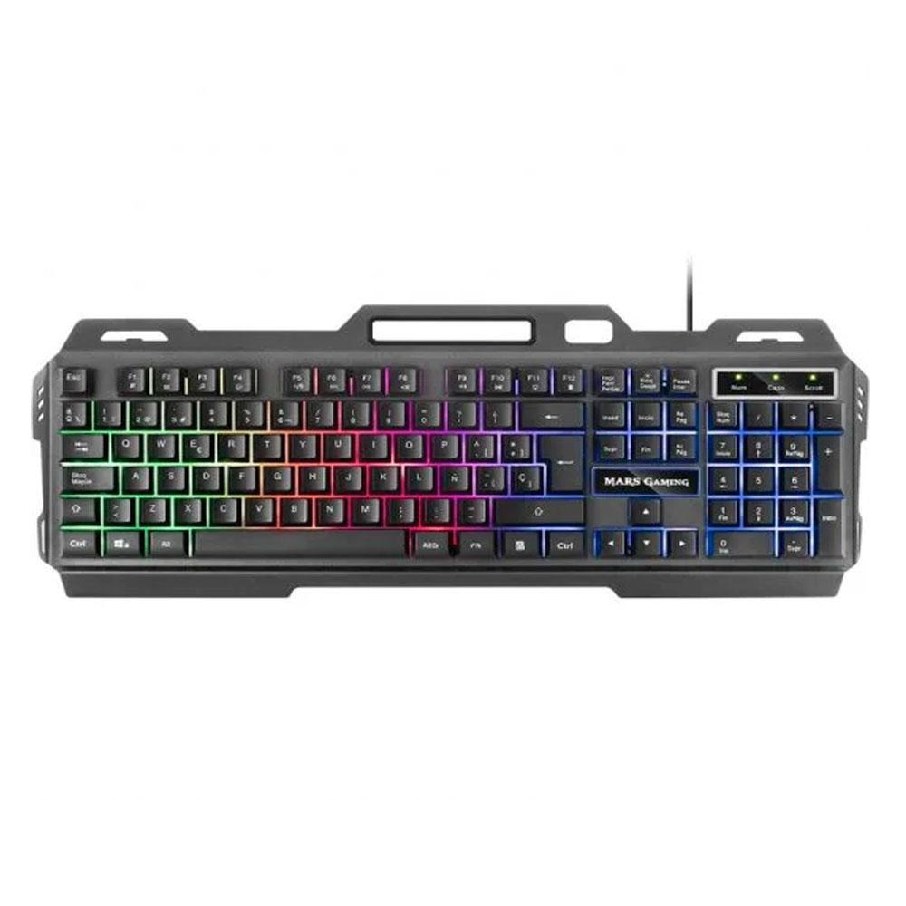 Teclado Mars Gaming MK120 Negro / Anti-ghosting / Iluminacion FRGB / gacabado en aluminio de alta calidad - Imagen 2