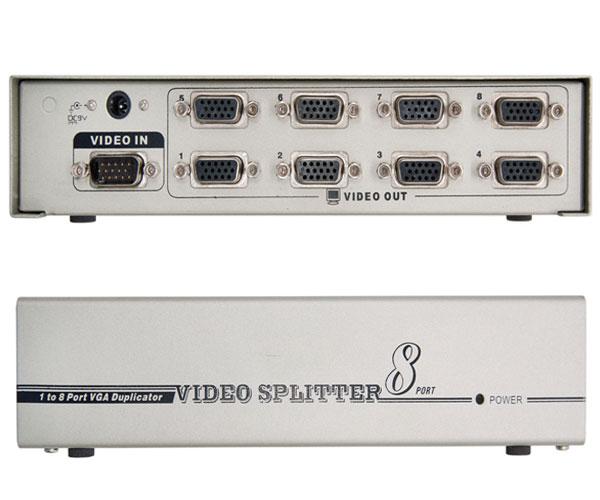 Splitter VGA 8 monitores x 1 pc con alimentacion / Nanocable / 10.25.0008