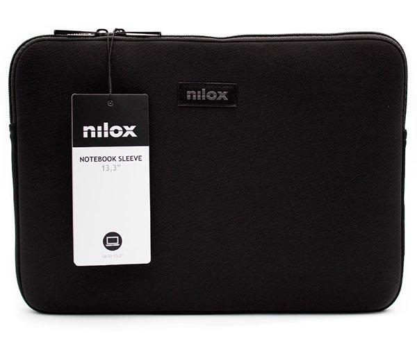 Funda portatil Nilox Sleeve / Negro / 13.3 pulg. / Neopreno / NXF1301
