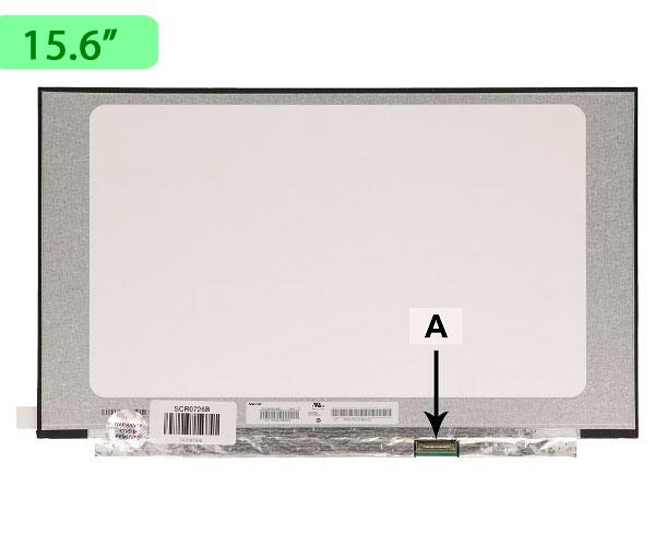 Pantalla para portátil LED 15.6 Slim 30 Pines HD Sin Brackets Ancho 350mm Mate"
