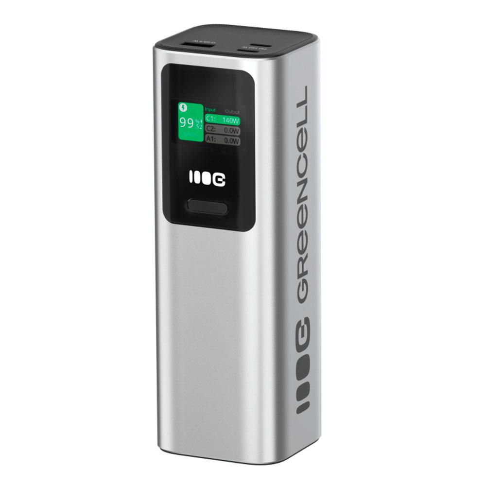 Powerbank Greencell 25200mah 2xtype C 140W 1x usb 3.0 22.5w / PBGC25UD - Imagen 2