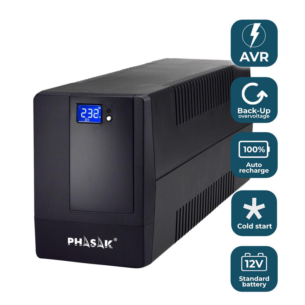 Sai PHASAK Basic 1000va / 600w interactivo / PH 9410 - Imagen 4