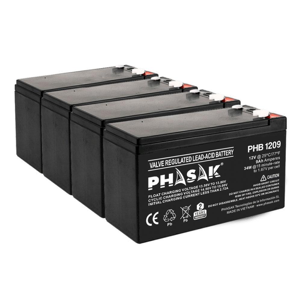 Bateria PHASAK para Sais 9ah 12v / PHB 1209 - Imagen 3