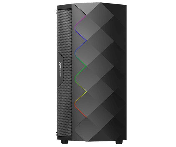 Caja ATX Gaming Phoenix Black Diamond Cristal Templado Tira Led Argb Filtros antipolvo - Imagen 3