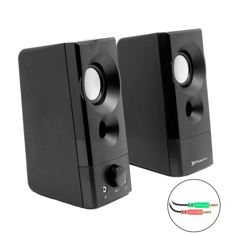 Altavoces 2.0 Pc Phoenix Private Sound / Usb / 6w (2x3w) / Negro - Imagen 2