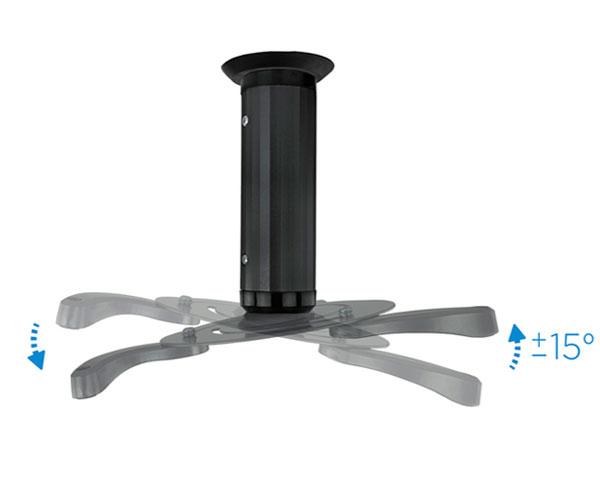 Soporte proyector pj1010tn-b techo giratorio negro - Imagen 2