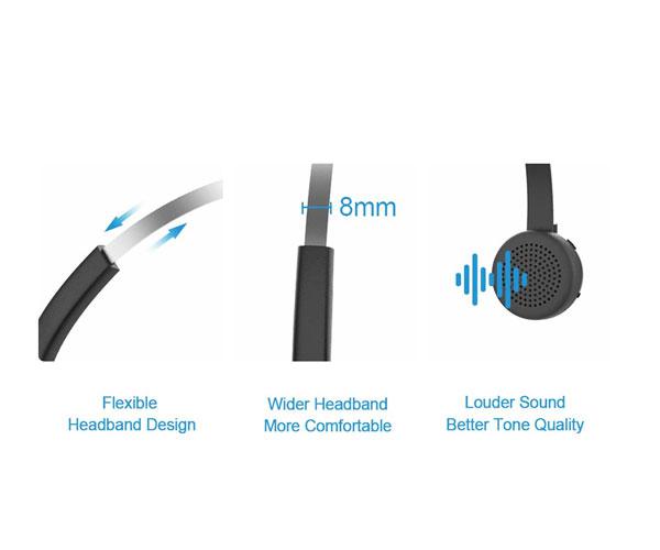 Auricular Bluetooth Conceptronic POLONA03BD / Base de carga / Bt 5.0 / Cancelacion de ruido / Microfono giratorio - Imagen 2