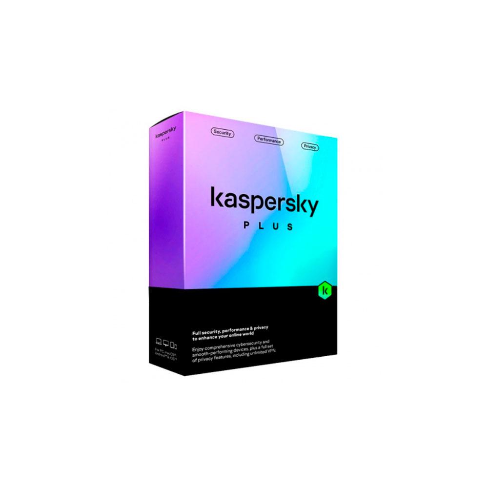 Antivirus Kaspersky Plus / 5 Dispositivos / 1 Año / Caja / KL1042S5EFS-MSB-ES